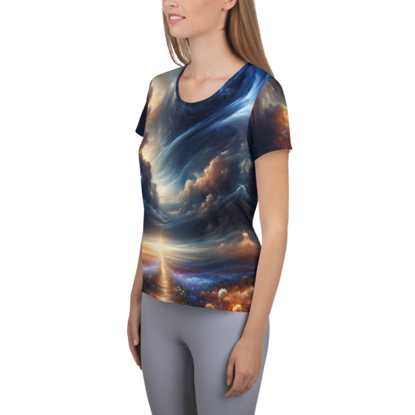 Celestial Symphony Women's Athletic Shirt - Moisture-Wicking for Combat Sports - Image 3