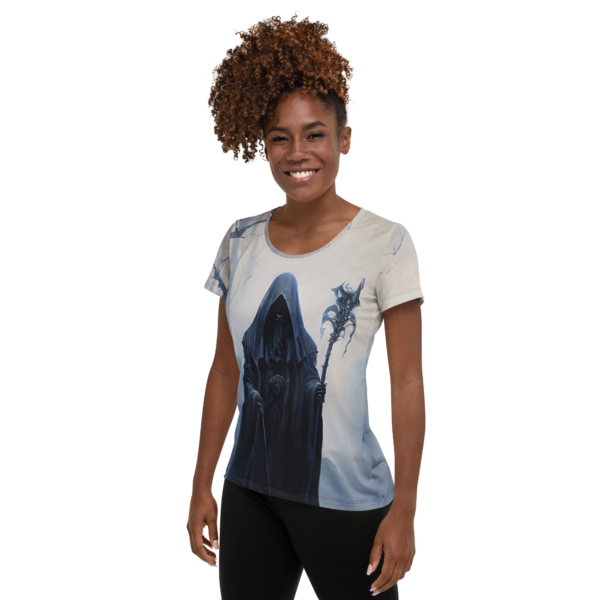 Women's All-Over-Print Athletic Shirt - Harbinger of Shadows - Perfect for Combat Sports & Outdoor Enthusiasts - Image 3