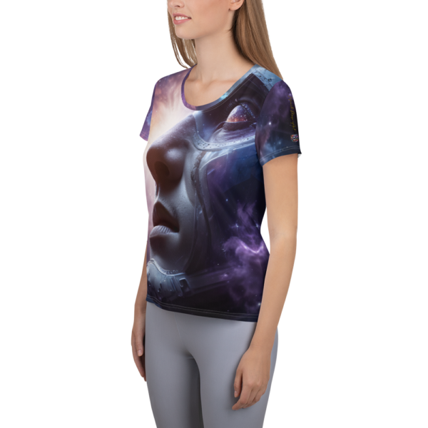 Women's All-Over-Print Athletic Shirt – Stellar Awakening | Moisture-Wicking Performance Shirt for Combat Sports and Outdoor Enthusiasts - Image 3