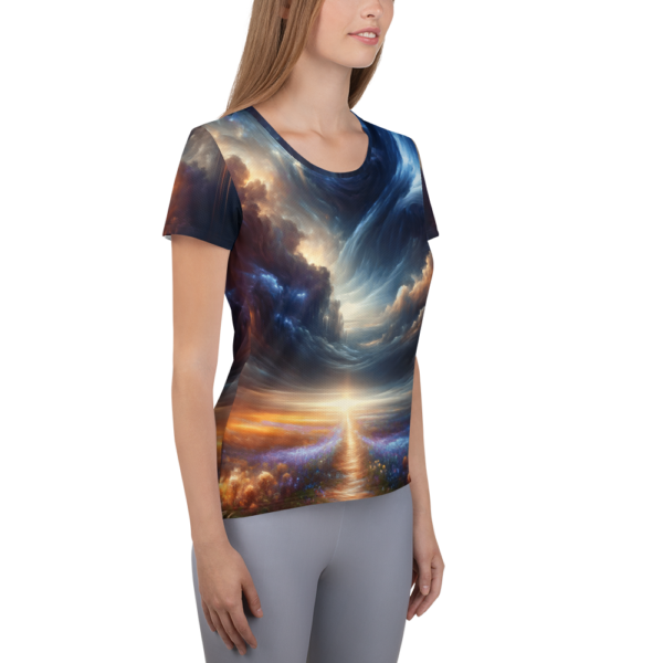 Celestial Symphony Women's Athletic Shirt - Moisture-Wicking for Combat Sports - Image 4