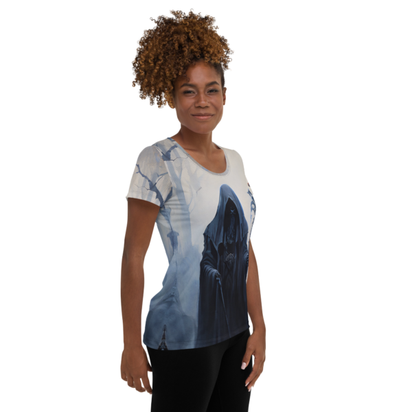 Women's All-Over-Print Athletic Shirt - Harbinger of Shadows - Perfect for Combat Sports & Outdoor Enthusiasts - Image 4