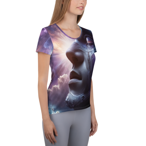 Women's All-Over-Print Athletic Shirt – Stellar Awakening | Moisture-Wicking Performance Shirt for Combat Sports and Outdoor Enthusiasts - Image 4