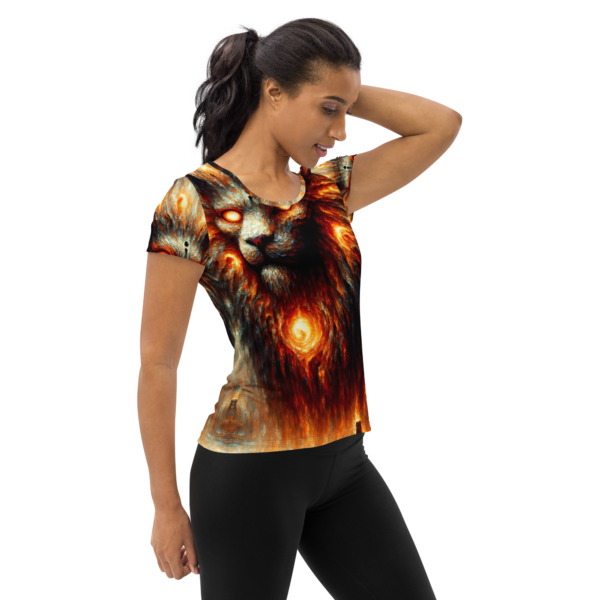 Inferno Guardian Women's All-Over-Print Athletic Shirt - Moisture-Wicking for Combat Sports & Outdoor Enthusiasts - Image 4