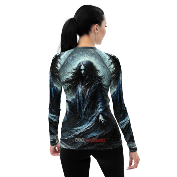 Hel's Embrace Women's Long Sleeve Rash Guard - Norse Mythology Combat Sports & Outdoor Protection Shirt - Image 2