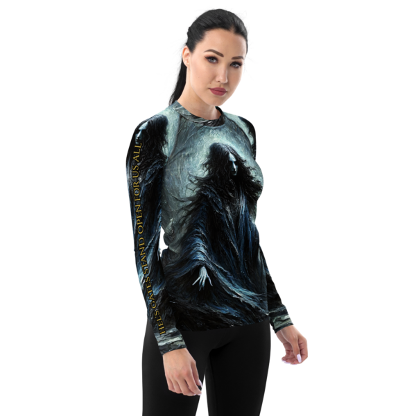 Hel's Embrace Women's Long Sleeve Rash Guard - Norse Mythology Combat Sports & Outdoor Protection Shirt - Image 4