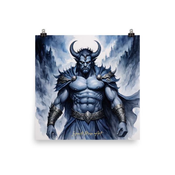 Asmodeus, Lord of the Nine Hells | 18x18in Japanese Poster Paper Print – Museum-Quality Matte Finish