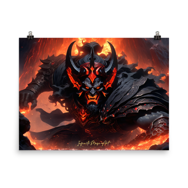 Infernal Wrath - Dark Lord of Destruction Poster Print (18x24in) | Dark Deities Collection