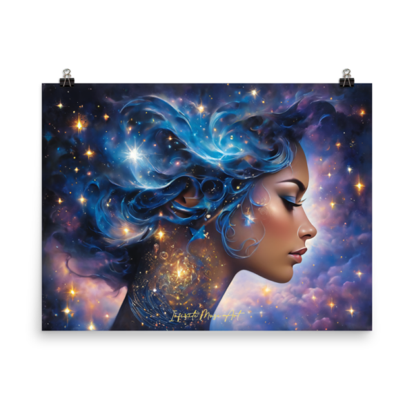 Celestial Dreamscape 18x24in Japanese Poster Print | Museum-Quality Cosmic Art on Thick Matte Paper