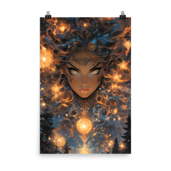 Celestial Muse: Ethereal Dreamscape 24x36 Poster Print