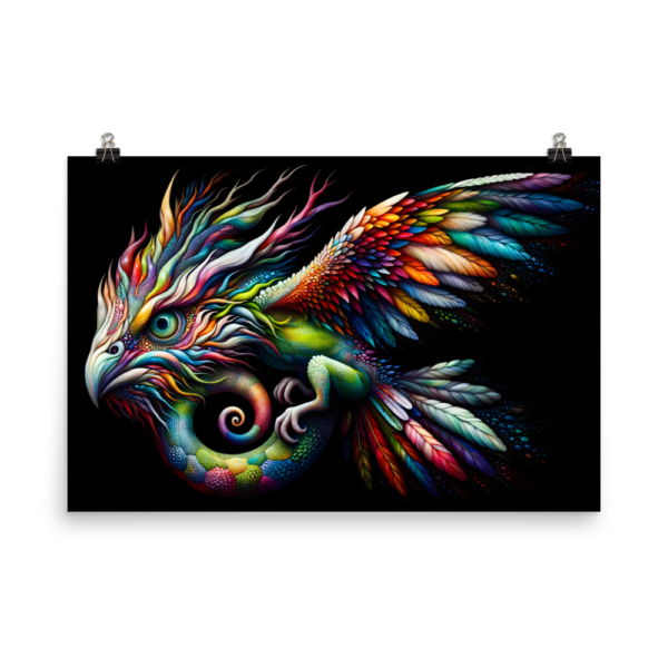 Mythical Chimera Ascension - 24x36in Japanese Poster Print