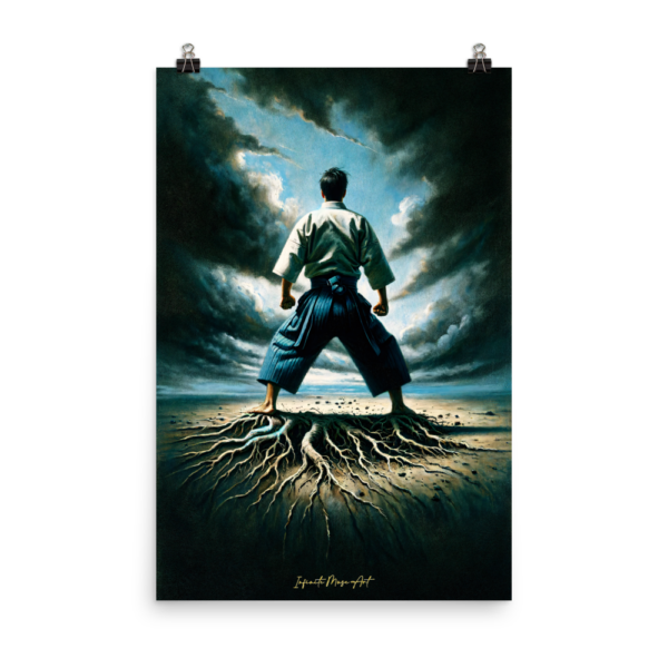 Roots of the Warrior – 24x36in Japanese Poster-Paper Print | Museum-Quality Matte Martial Arts Art