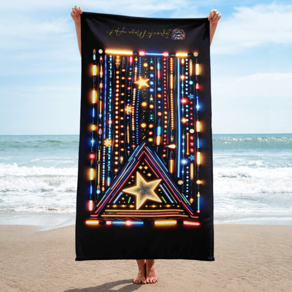 Cuban Symphony of Lights 30x60in Sublimation Beach Towel - Image 2