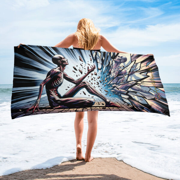 Epiphany of Fractured Souls – 30x60in Premium Beach Towel