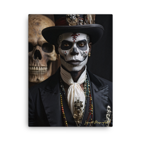 Baron Samedi: Guardian of the Dead – Dark Voodoo Art Print (18x24in)