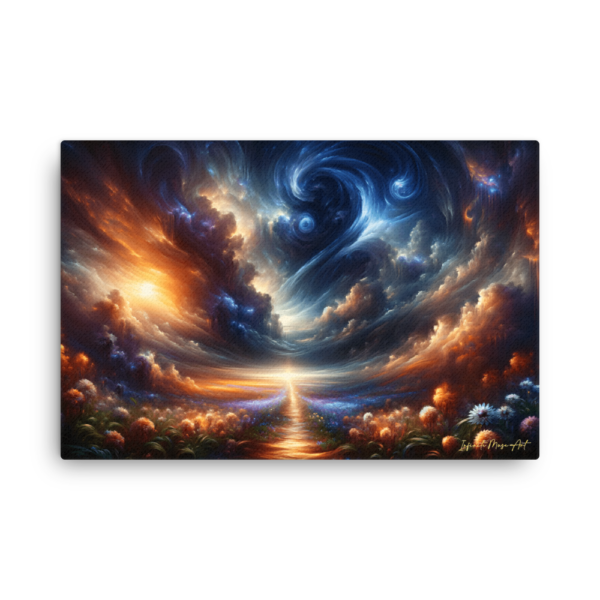 Celestial Symphony - Ultra-Thin Frameless Canvas Print 24x36 Inches