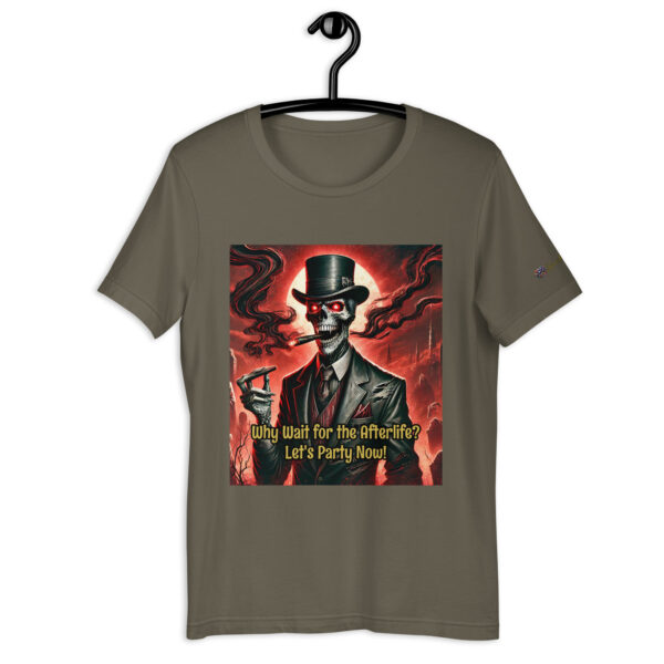 Lord of the Crimson Requiem Unisex Gothic T-Shirt | Vintage Comfort Fit | 'Why Wait for the Afterlife?' - Image 7