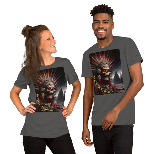 Destined to Dominate Unisex T-Shirt - Dark Gothic Mictlantecuhtli Design - Image 5