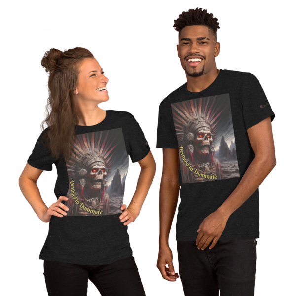 Destined to Dominate Unisex T-Shirt - Dark Gothic Mictlantecuhtli Design