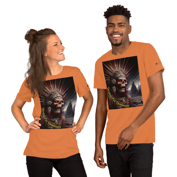 Destined to Dominate Unisex T-Shirt - Dark Gothic Mictlantecuhtli Design - Image 8