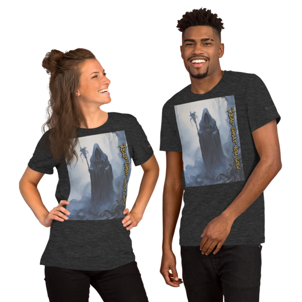 Harbinger of Shadows T-Shirt - Unisex Comfort Fit, Dark Gothic Art Tee - Image 5