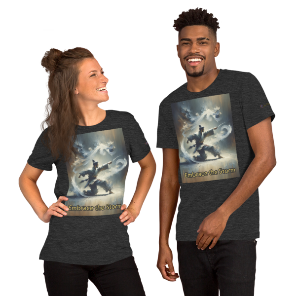 "Embrace the Storm" Martial Spirit Unisex T-Shirt | Comfort Fit Old Fashioned Tee - Image 7