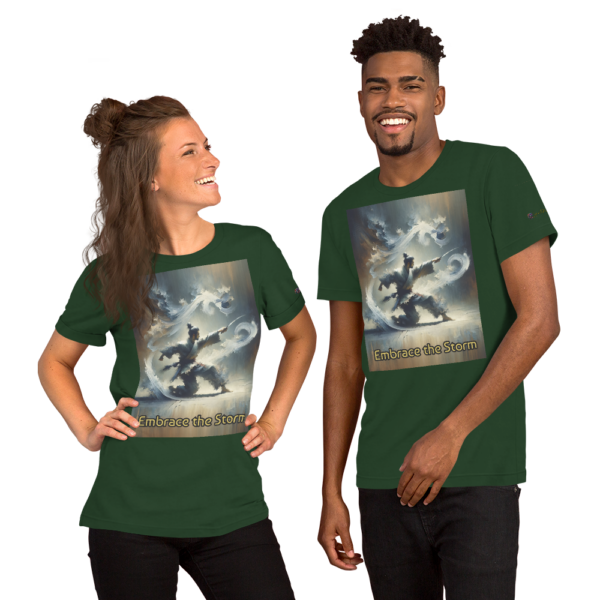 "Embrace the Storm" Martial Spirit Unisex T-Shirt | Comfort Fit Old Fashioned Tee - Image 6