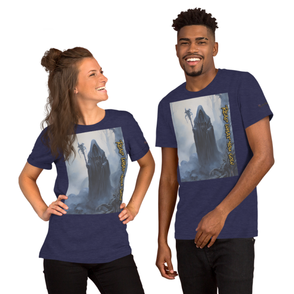 Harbinger of Shadows T-Shirt - Unisex Comfort Fit, Dark Gothic Art Tee - Image 3