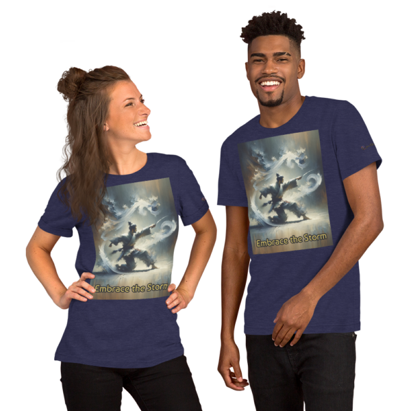 "Embrace the Storm" Martial Spirit Unisex T-Shirt | Comfort Fit Old Fashioned Tee - Image 5