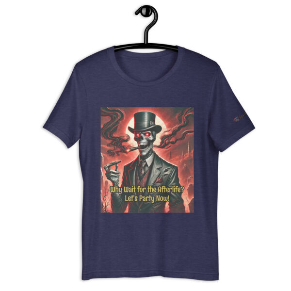 Lord of the Crimson Requiem Unisex Gothic T-Shirt | Vintage Comfort Fit | 'Why Wait for the Afterlife?' - Image 4