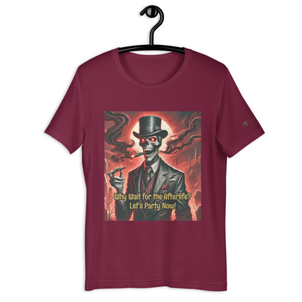 Lord of the Crimson Requiem Unisex Gothic T-Shirt | Vintage Comfort Fit | 'Why Wait for the Afterlife?' - Image 5