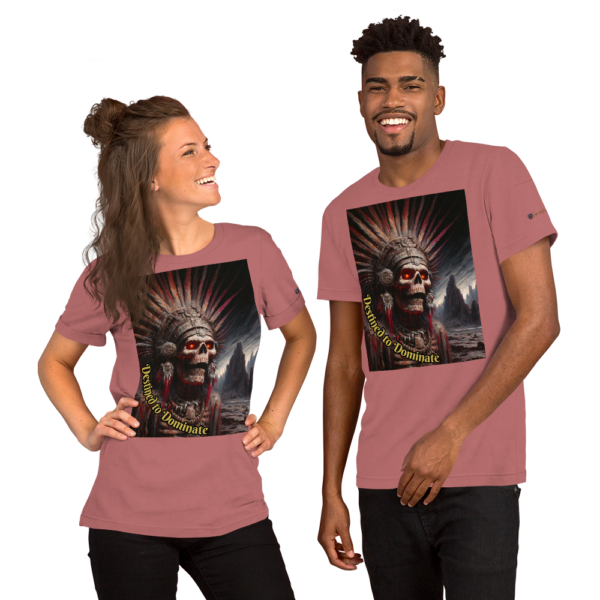 Destined to Dominate Unisex T-Shirt - Dark Gothic Mictlantecuhtli Design - Image 7