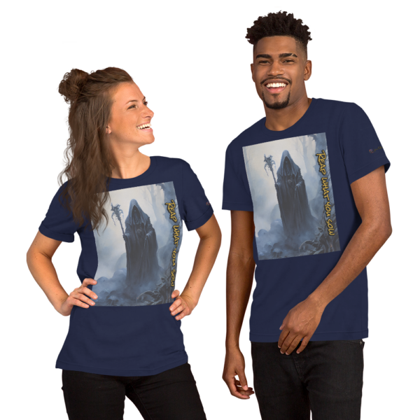 Harbinger of Shadows T-Shirt - Unisex Comfort Fit, Dark Gothic Art Tee - Image 2