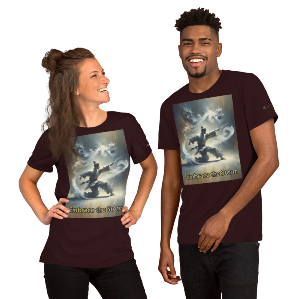 "Embrace the Storm" Martial Spirit Unisex T-Shirt | Comfort Fit Old Fashioned Tee - Image 3