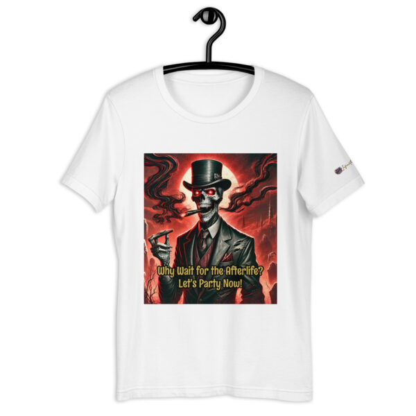 Lord of the Crimson Requiem Unisex Gothic T-Shirt | Vintage Comfort Fit | 'Why Wait for the Afterlife?' - Image 8