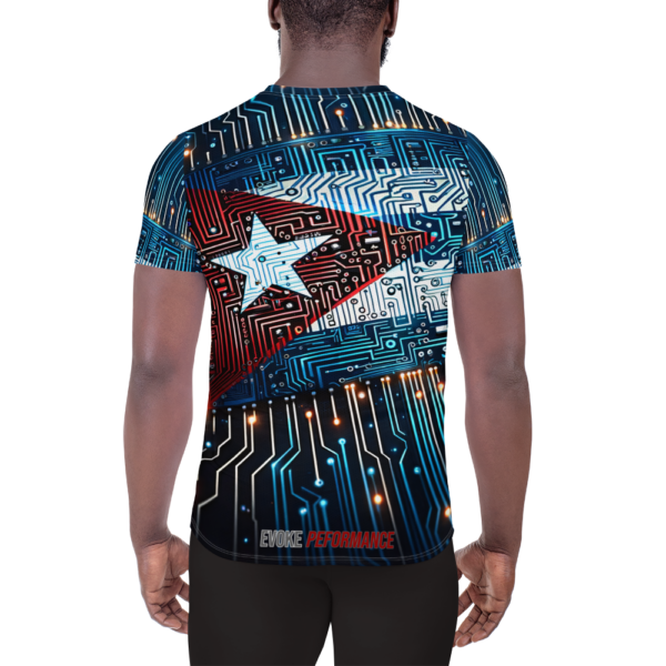 Men’s All-Over-Print Athletic Shirt – Digital Revolution: Cuba Unbound – Moisture-Wicking Combat Sports Apparel - Image 2