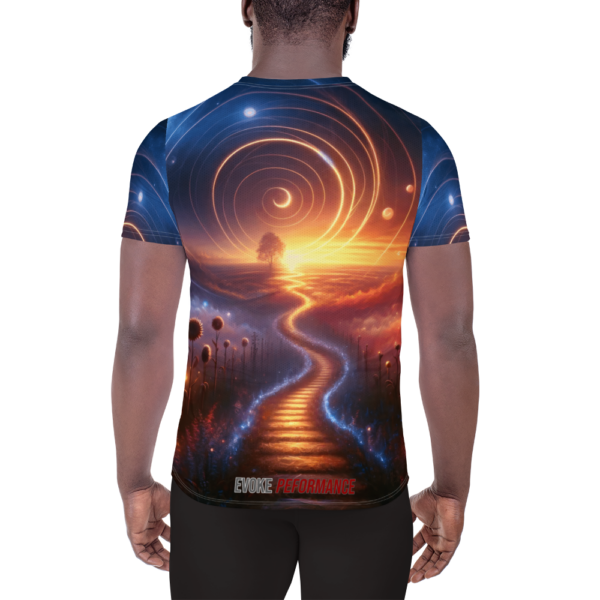 Celestial Dreamway Athletic Shirt - Men's All-Over Print Performance Top for Sports Enthusiasts - Image 2