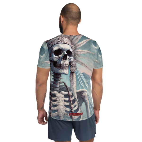 Aztec Emissary of the Underworld All-Over Print Men's Athletic T-Shirt - Image 2