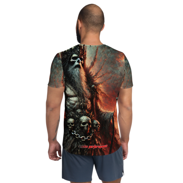 Throne of Hades – All-Over Print Men's Athletic T-Shirt | EVOKE Performance - Image 2