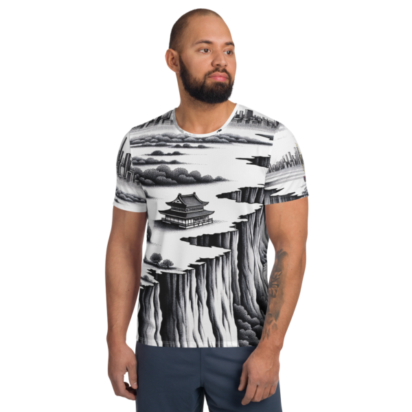 "Bridging Realms" All-Over Print Athletic Shirt for Combat Sports Enthusiasts