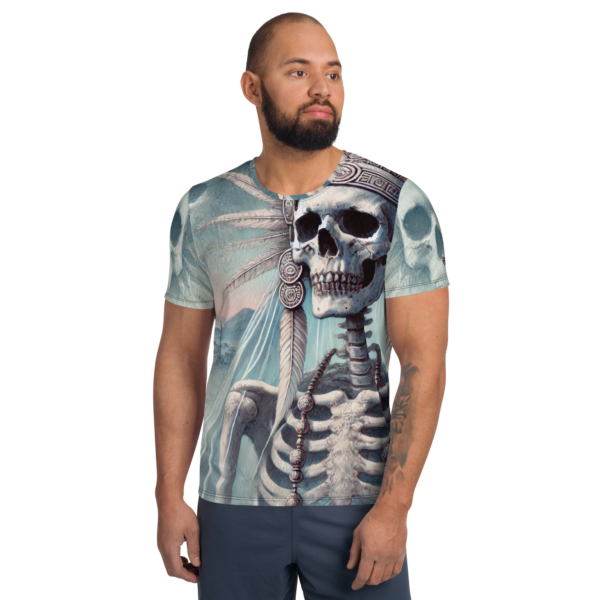 Aztec Emissary of the Underworld All-Over Print Men's Athletic T-Shirt