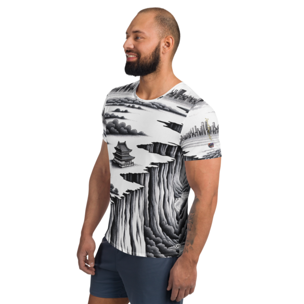 "Bridging Realms" All-Over Print Athletic Shirt for Combat Sports Enthusiasts - Image 4