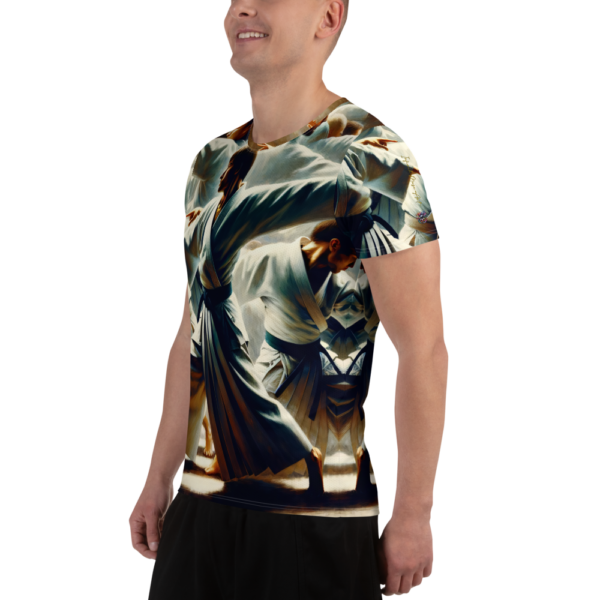 Harmony in Motion: Dynamic Martial Arts Athletic Shirt - Image 4