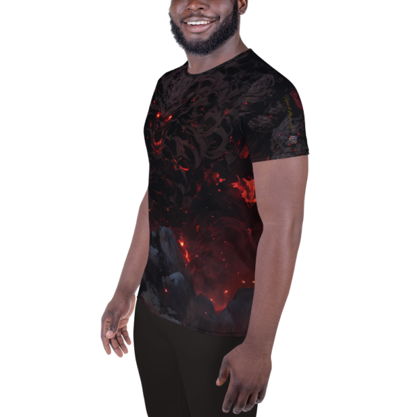 Infernal Overlord All-Over Print Athletic Shirt for Men - Image 3