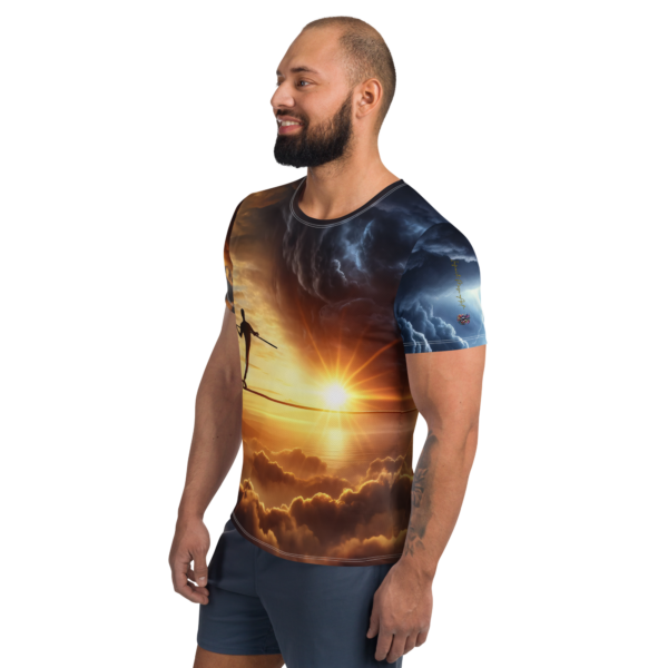 Balance-Between-Worlds Athletic Shirt - Men’s All-Over Print Performance Tee - Image 3