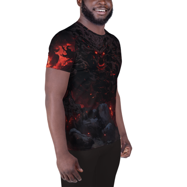 Infernal Overlord All-Over Print Athletic Shirt for Men - Image 4