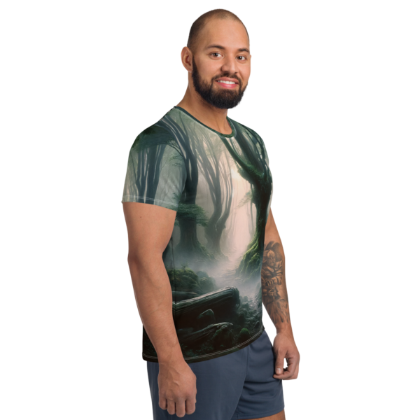 Evoke Performance Mystic Dawn Men's Athletic T-Shirt - Image 4