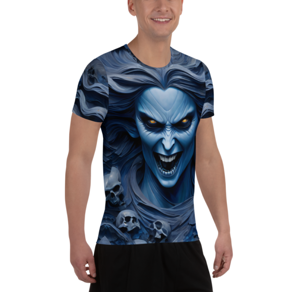 Harbinger of Shadows All-Over Print Men's Athletic T-Shirt - Image 4