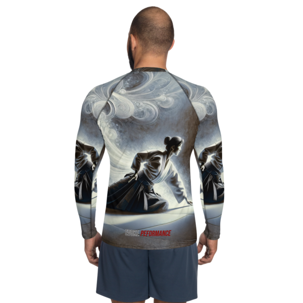 Celestial Kata Men's Long Sleeve Rash Guard - UPF 50+ Sun Protection - Image 2