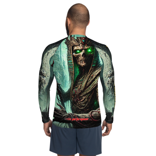 Osiris Ascendant All-Over Print Men's Rash Guard – Ancient Tactics and Modern Triumphs - Image 2