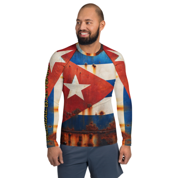 Men’s Combat Sports Rash Guard - Cuban Legacy Design with Sun Protection